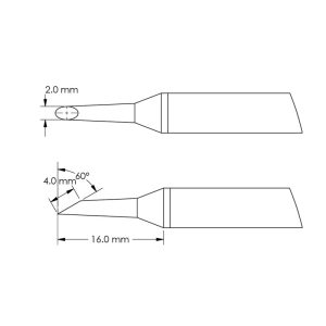 CARTUCCIA SALDANTE 2.0X16.0MM, 60D ZOCCOLO